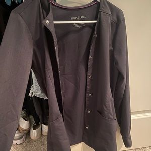 Grey scrub jacket